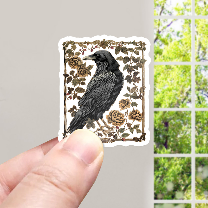 Dark Academia Raven Teacher Stickers