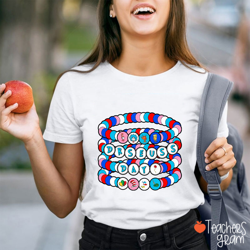 Reading Day Beads Teacher T-Shirt