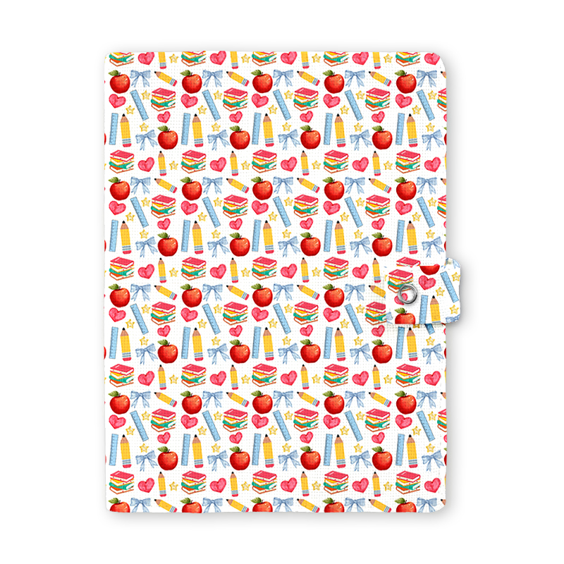 Apple Pencil Books Bow Teacher Book Cover