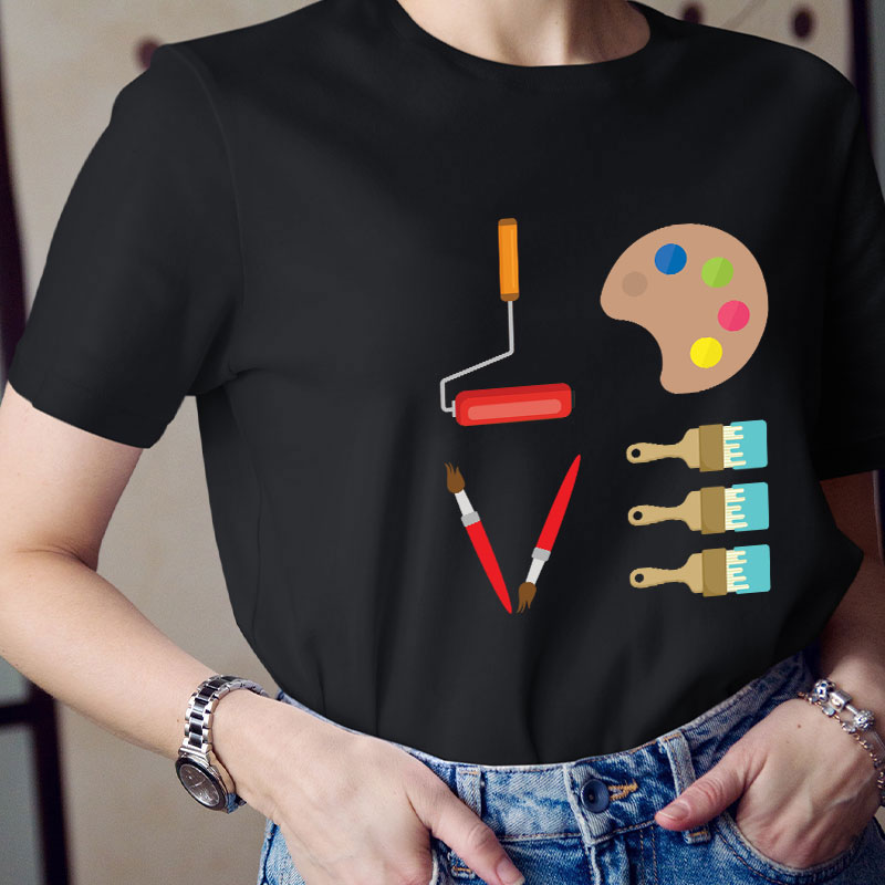 Love Art Teacher T-Shirt