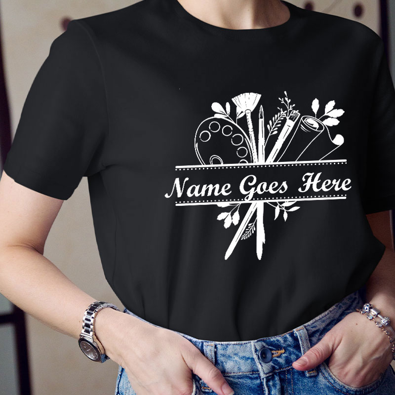 Personalized Art Crew Teacher T-Shirt