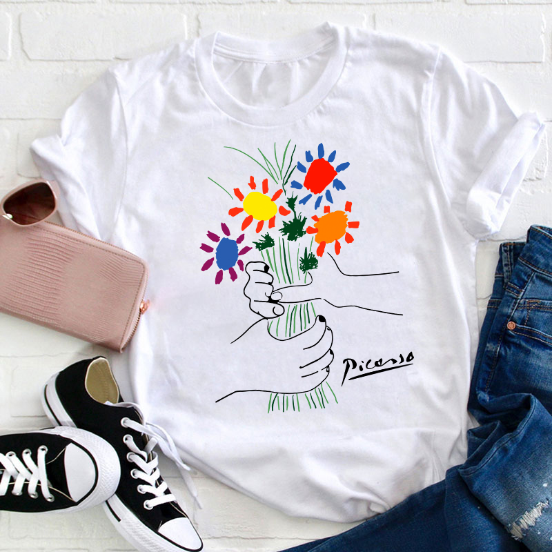 A Bouquet Of Flowers Teacher T-Shirt