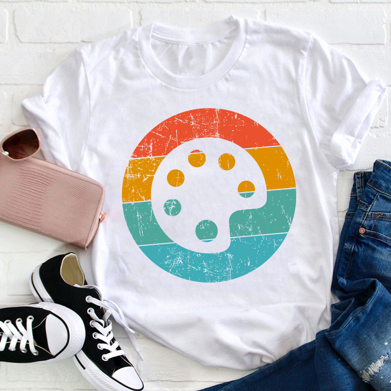 Paint Palette Art Teacher T-Shirt