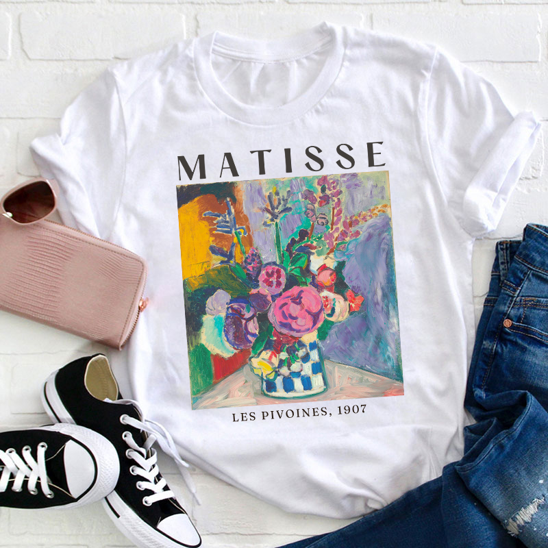 Matisse Les Pivoines 1907 Teacher T-Shirt