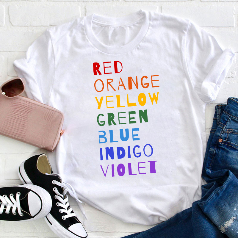 Color Rainbow Art Teacher T-Shirt