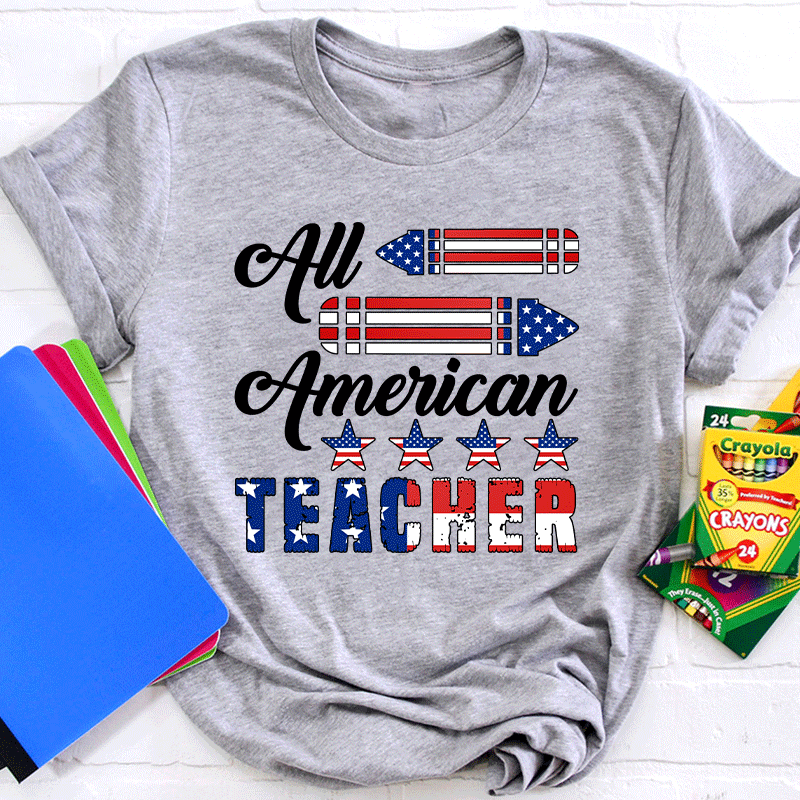 Cheer Up All American Teacher T-Shirt