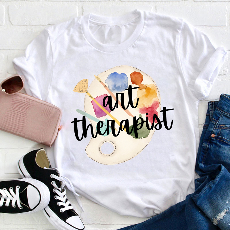 Art Therapiat Teacher T-Shirt Sale-Teachersgram