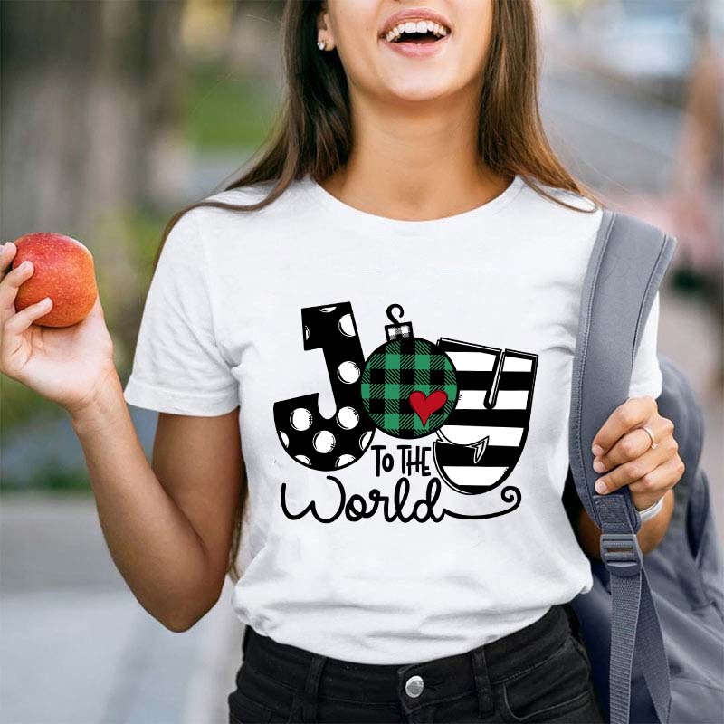 Super Cute Joy To The World Teacher T-Shirt