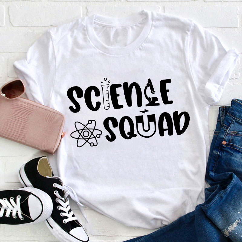 Funny Science Teacher Squad Teacher T-Shirt