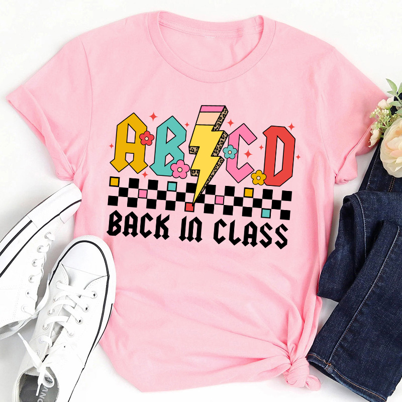 ABCD Back In Class Teacher T-Shirt