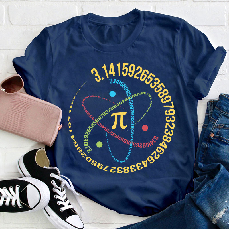 Pi Day Math Teacher Gift Teacher T-Shirt