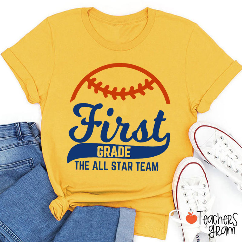 Personalized Baseball The All Star Team Teacher T-Shirt