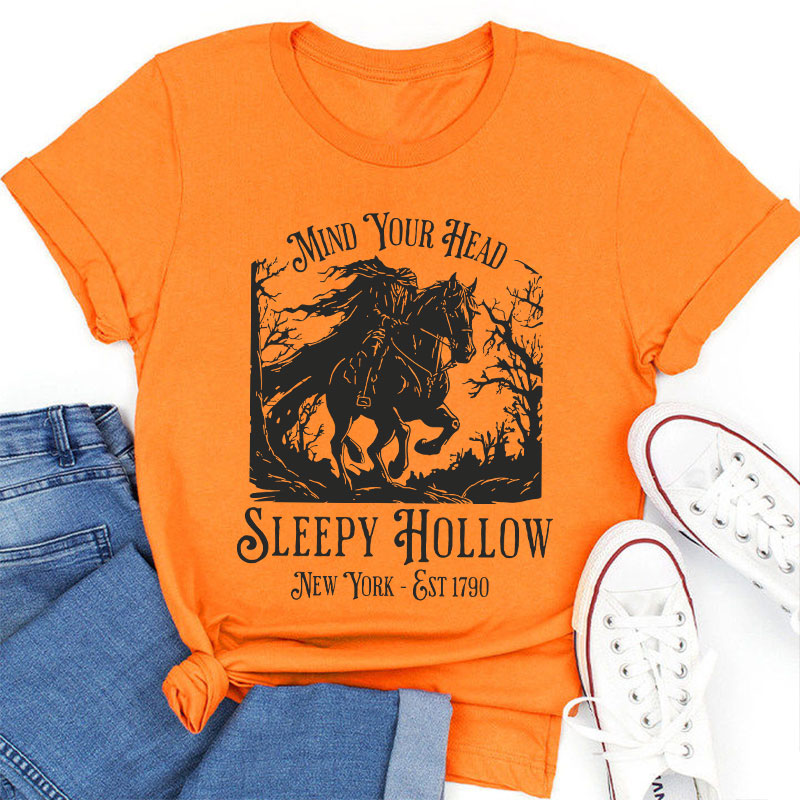 Mind Your Head Sleepy Hollow Teacher T-Shirt