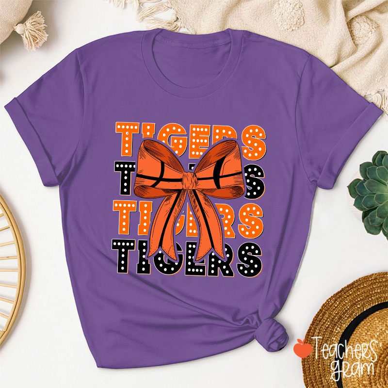 Personalized School Sport Bow Tie Teacher T-Shirt