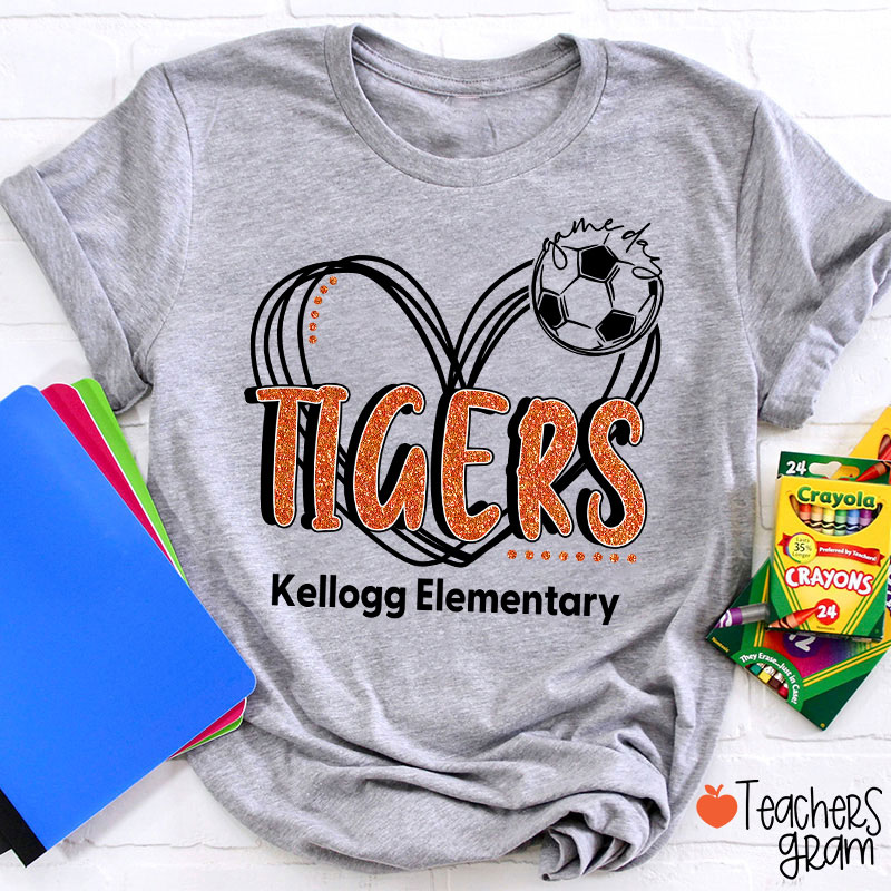 Personalized Mascot And Sport Game Day Teacher T-Shirt