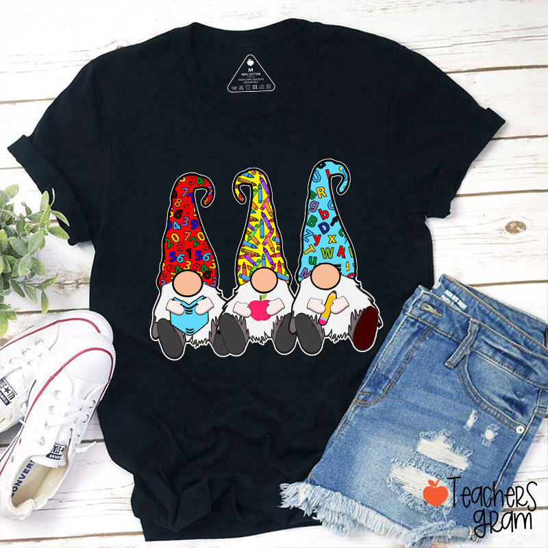 Humorous Three Tiny Humans Cartoon T-Shirt