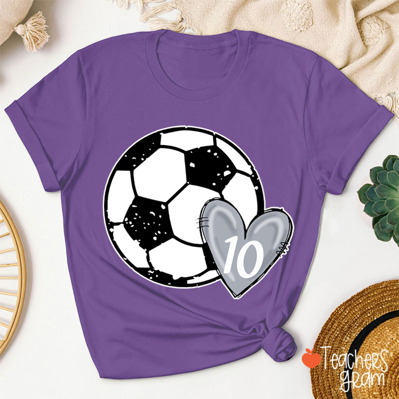 Personalized Number Soccer Teacher T-Shirt