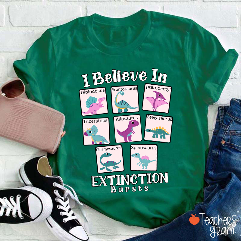 I Believe In Extinction Bursts Teacher T-Shirt