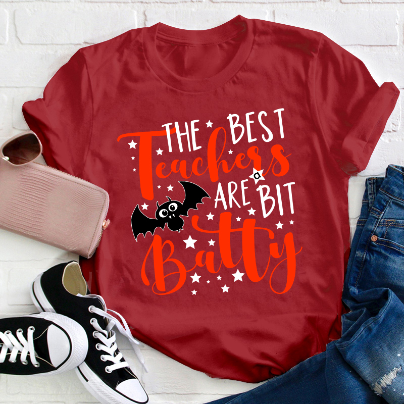 The Best Teacher Are Bit Batty Teacher T-Shirt