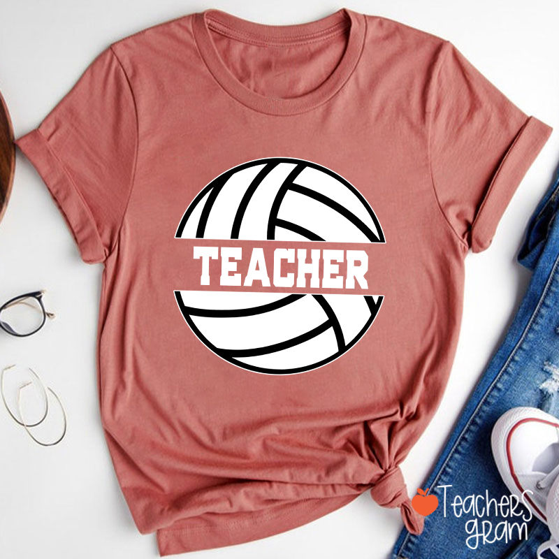 Personalized Sport And Text Game Day Teacher T-Shirt