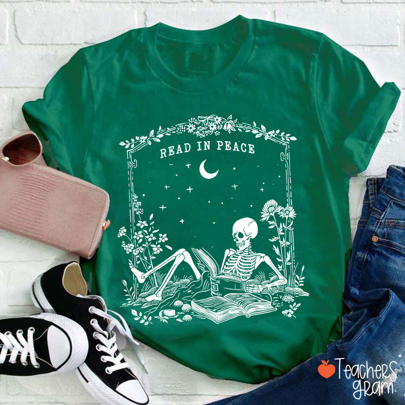 Read In Peace Ghost Teacher T-Shirt