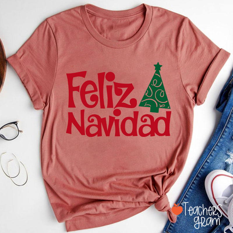 Feliz Navidad Spanish Teacher T-Shirt