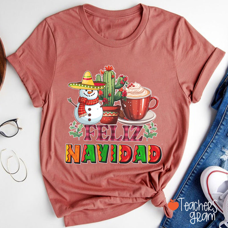 Feliz Navidad Spanish Teacher T-Shirt