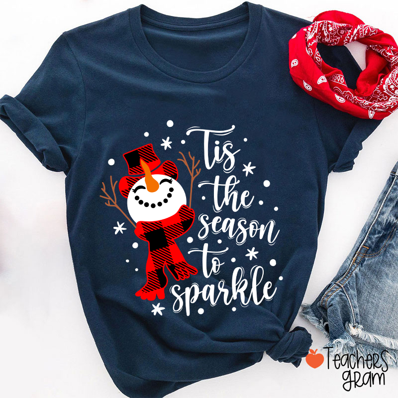 Tis The Season To Sparkle Teacher T-Shirt