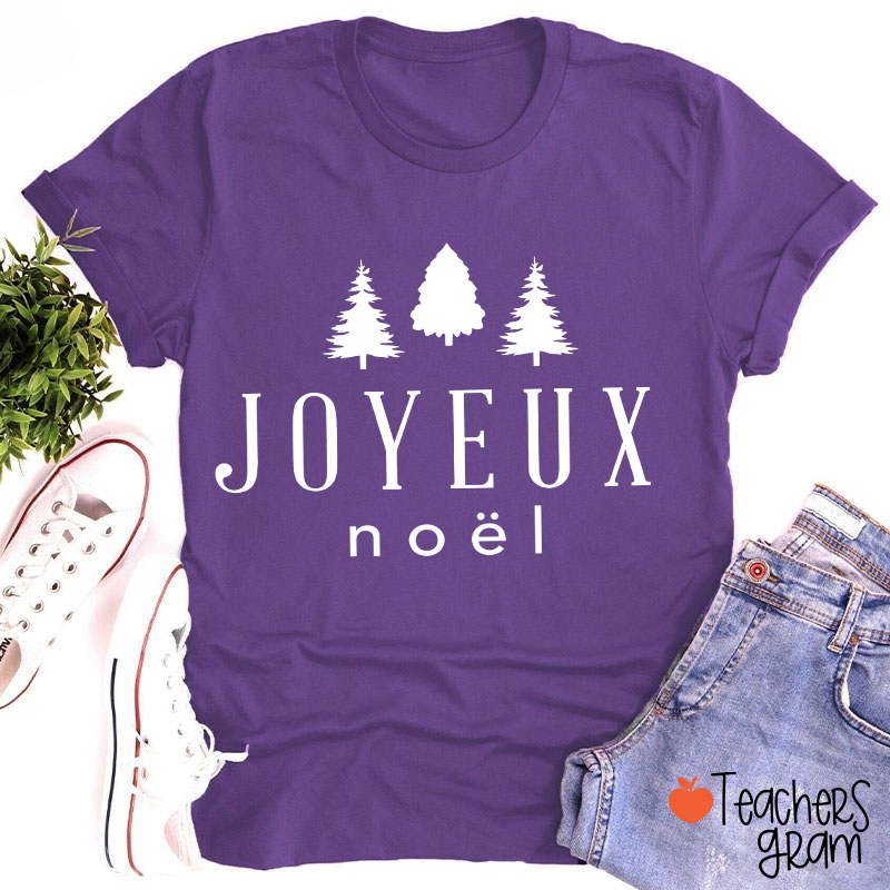 Joyeux Noël Christmas French Teacher T-Shirt