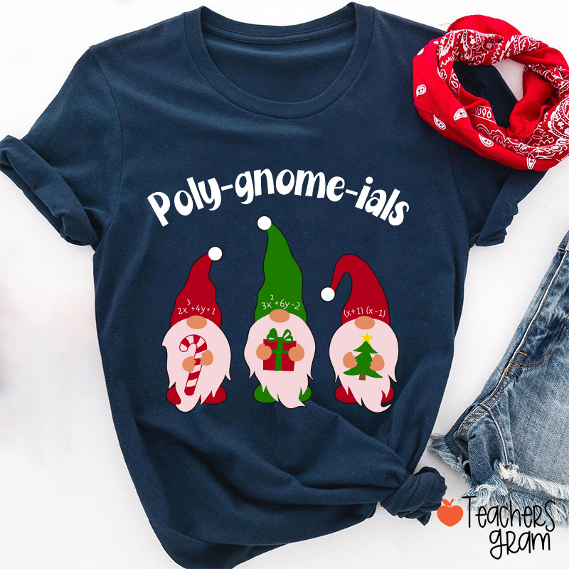 Poly Gnome Ials Math Teacher T-Shirt