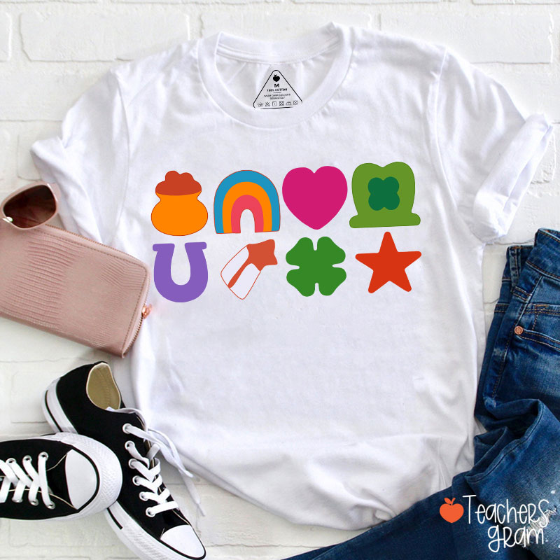Lucky St Patricks Day Teacher T-Shirt