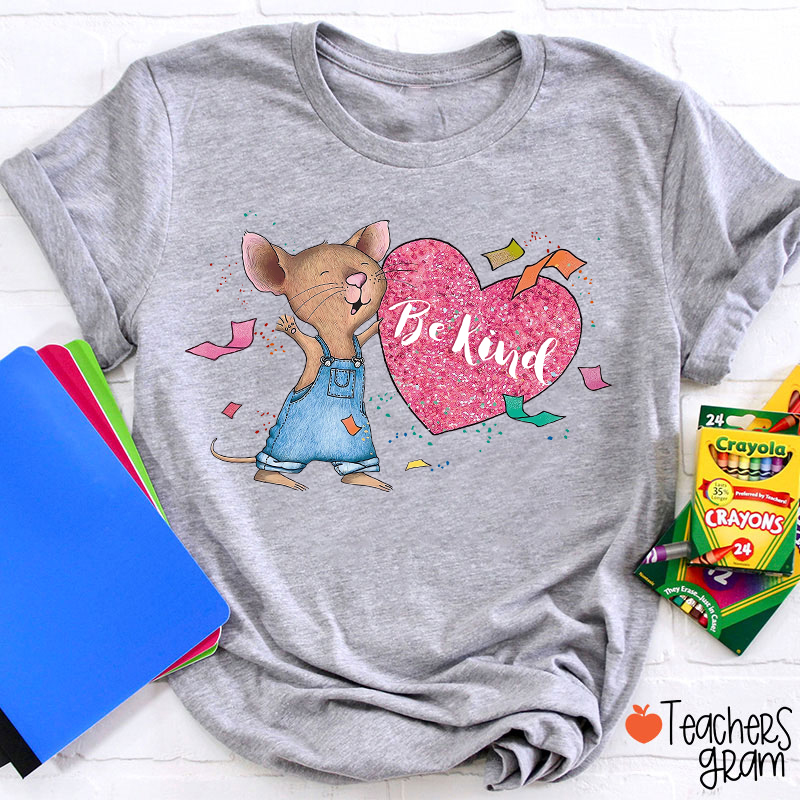 Be Kind Heart Children's Books Valentines Teacher T-Shirt
