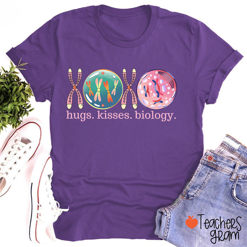 XOXO Hugs Kisses Biology Science Teacher T-Shirt