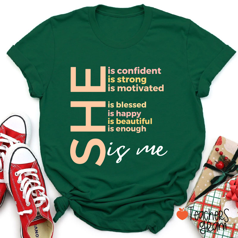 She Is Me Black History Month Teacher T-Shirt
