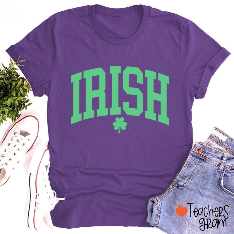 Irish Shamrock St Patricks Day Teacher T-Shirt