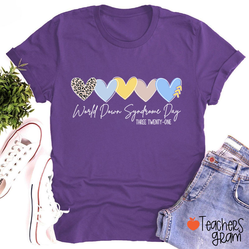World Down Syndrome Day Teacher T-Shirt