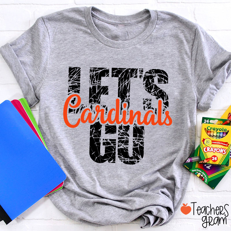 Personalized Mascot Let's Go Teacher T-Shirt