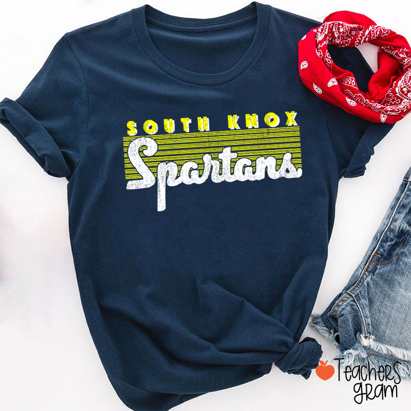 Personalized Mascot Vintage School Pride Teacher T-Shirt