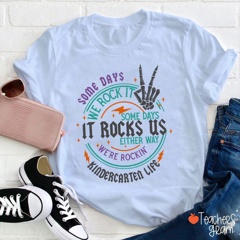 Personalized Grade Rock This School Teacher T-Shirt