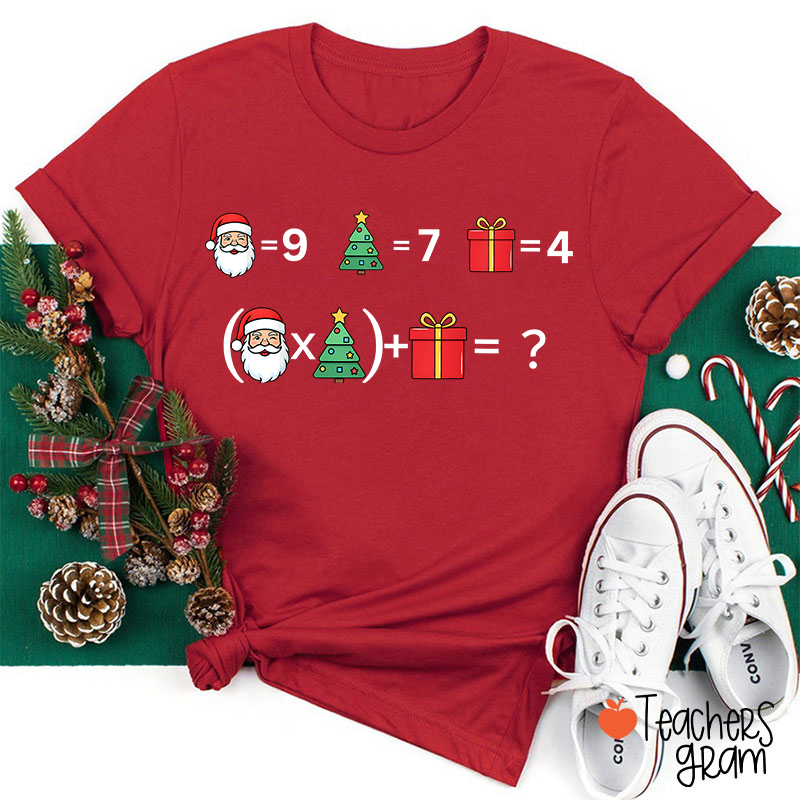 Funny 67 Meme Christmas Math Teacher T-Shirt