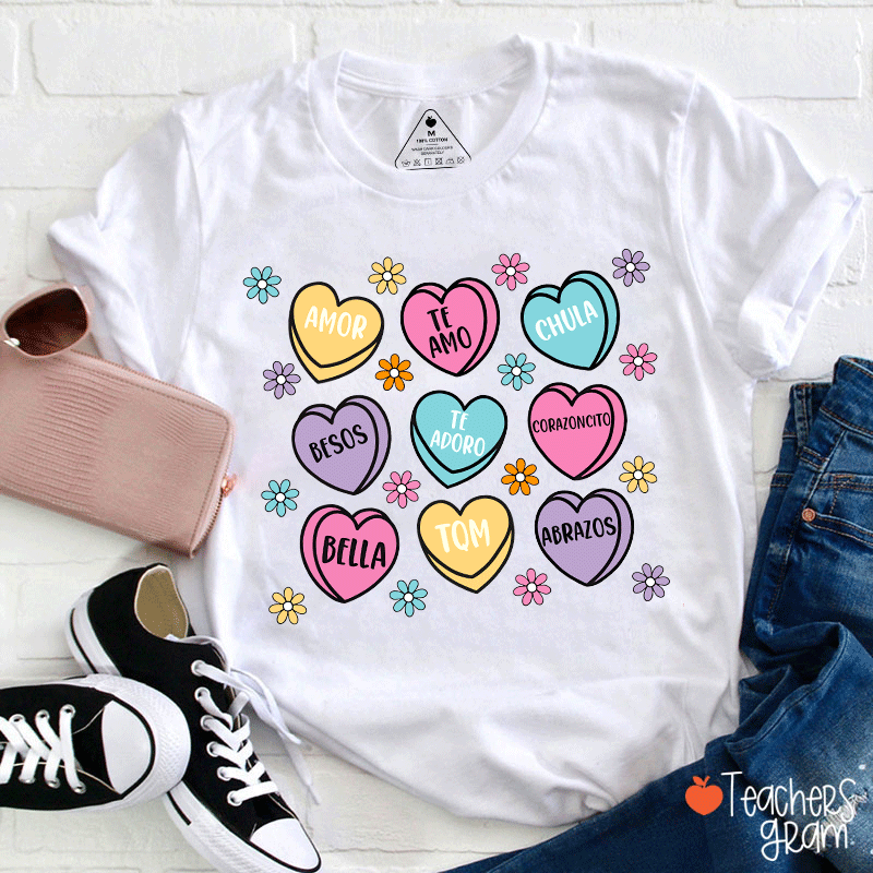 Amor Teamo Chula Spanish Teacher T-Shirt