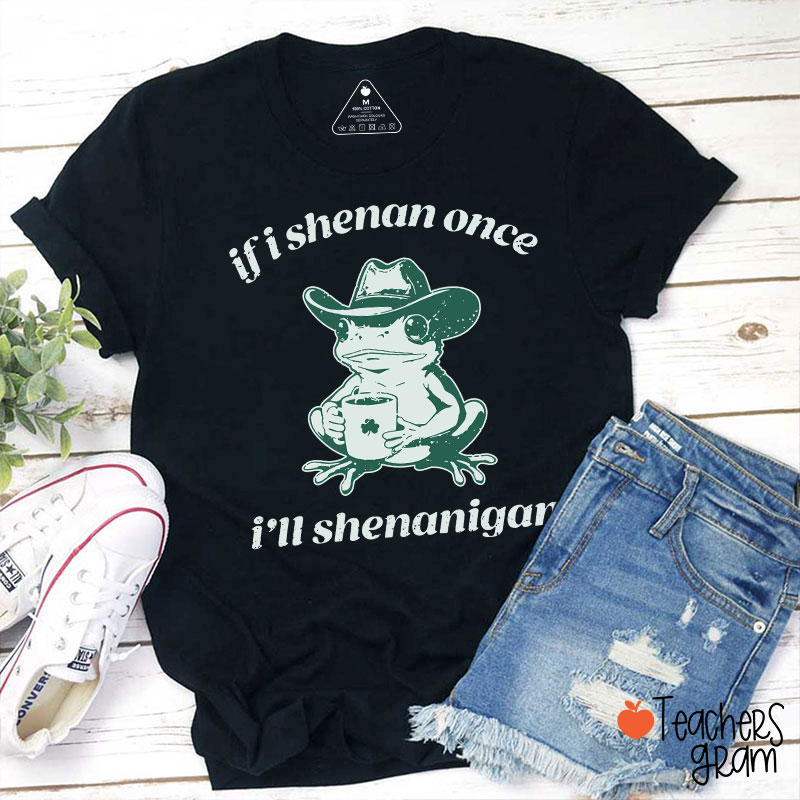 If I Shenan Once I'll Shenanigan Teacher T-Shirt