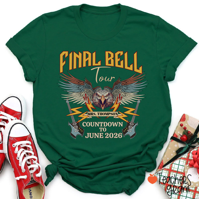 Personalized Funny Retirement Countdown Teacher T-Shirt