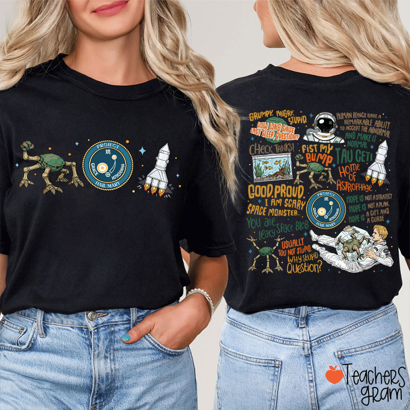 Stone Amaze Teacher Two Sided T-Shirt