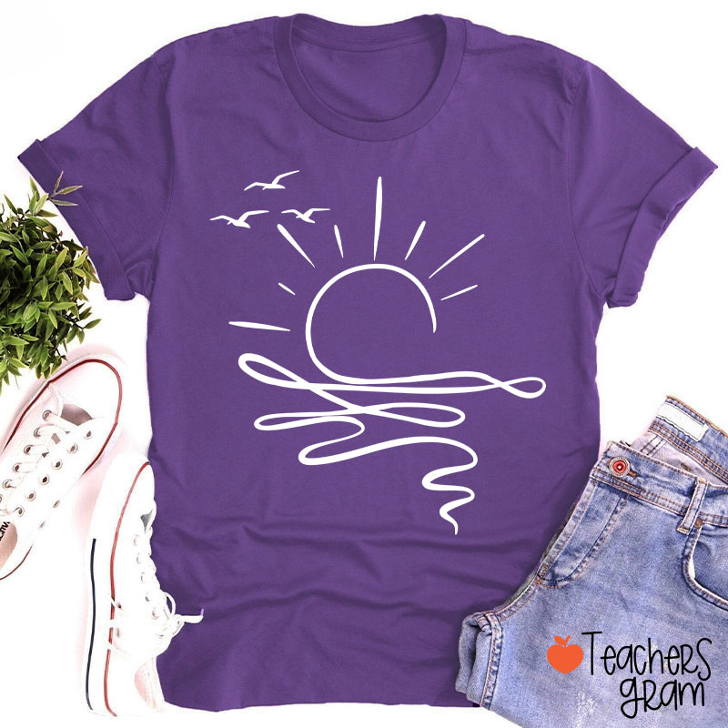 Comfort Colors Sun Ocean Teacher T-Shirt