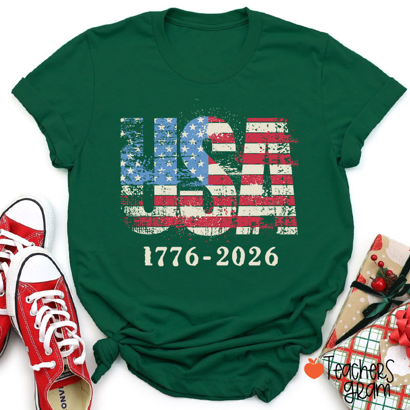 USA 1776-2026 Teacher T-Shirt