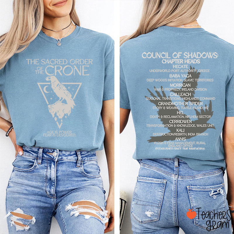 The Sacred Order Of The Crone Teacher Two Sided T-Shirt