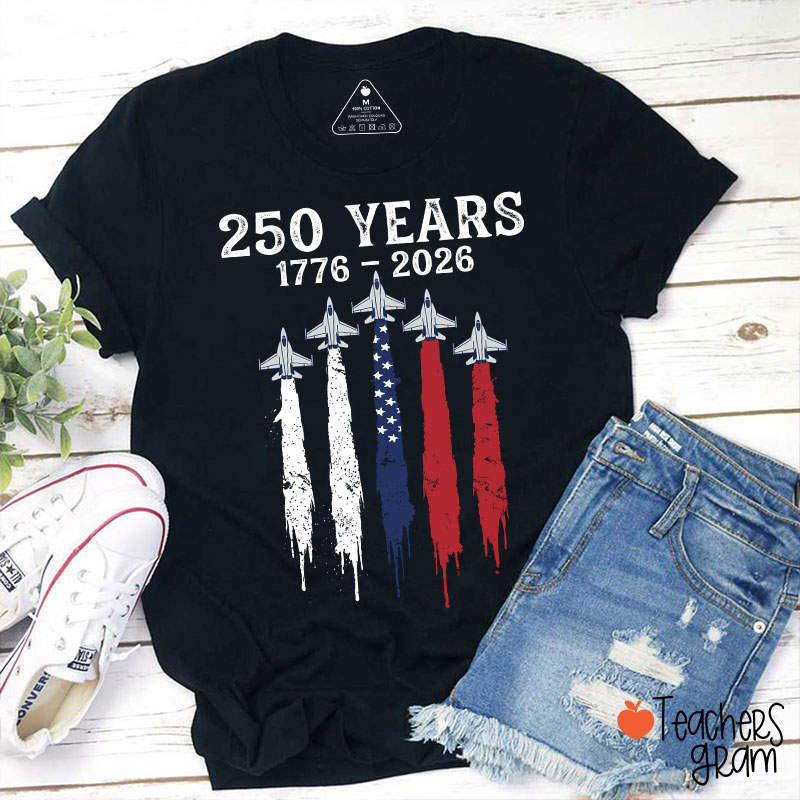 Patriotic Jet Fighter Teacher T-Shirt