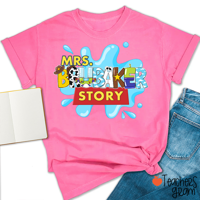 Personalized Name Your Story Teacher T-Shirt