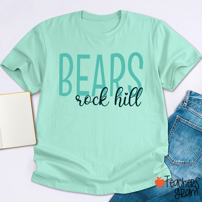 Personalized Mascot And Town School Team Spirit Teacher T-Shirt